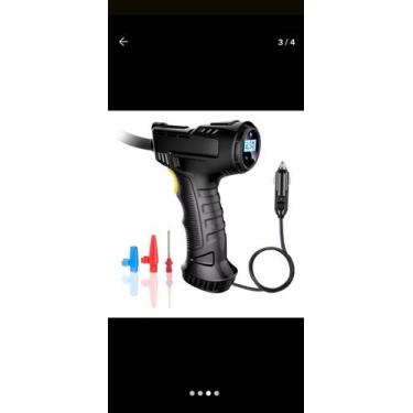 Imagem de Compressor calibrador pneu digital 12v pneus, boias, bolas - Saint