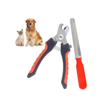 Imagem de Alicate Cortador de Unhas + Lixa para Animal Cachorro Gato - Western P