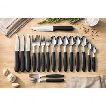 Imagem de Conjunto de Talheres Caprese 26 Peças 40% Aço Inox 60% Polipropileno para Mesa Preta Fratelli
