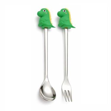 Imagem de Conjunto Talheres de Aço Inox Colher Garfo com Estojo - WARI, Verde