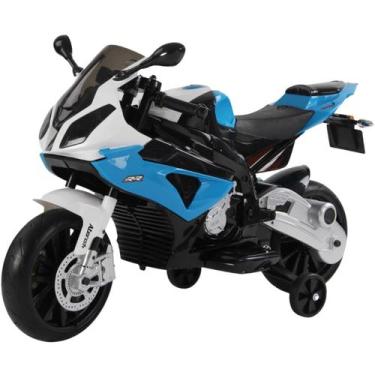 Imagem de Mini Moto Elétrica Triciclo Criança Infantil Bateria 12V Bmw S1000 RR 