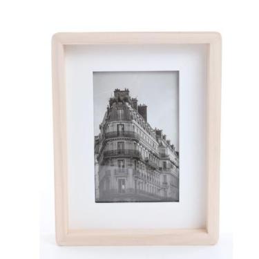 Imagem de Porta Retrato de Mesa Decorativo Moldura Branca para Foto 10x15cm - Hu