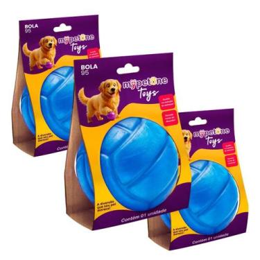 Imagem de Combo 3 Bola Lisa 95 TR Mypetone - Azul