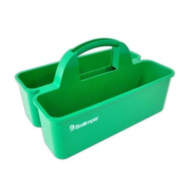 Imagem de Cesto Funcional Bralimpia Verde Organizador de produtos