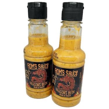 Imagem de Kit 2 Molhos de Pimenta Churrasco Dragon's Rom's Sauce 200g