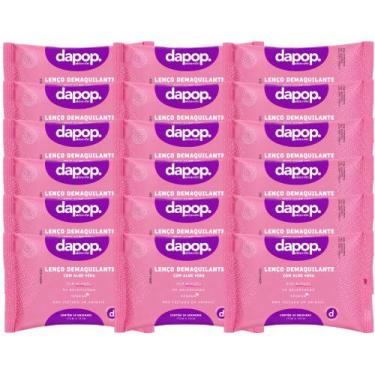 Imagem de Kit 18 Lenço Demaquilante Dapop Aloe Vera 25 Unidades