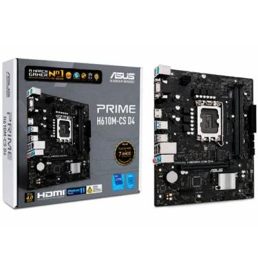 Imagem de Placa Mãe ASUS Prime H610M-CS D4, Intel H610, LGA1700, DDR4, M.2 NVMe,