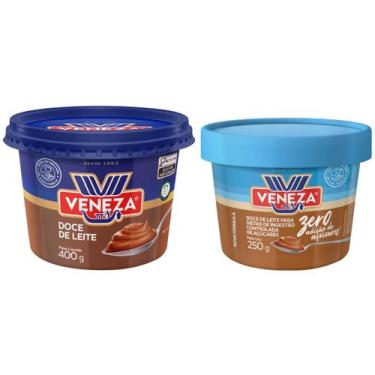Imagem de Doce de Leite Veneza Cremoso Tradicional Zero Açúcar Recheio Bolo Sobr
