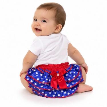 Imagem de Calcinha Bunda Rica Bebê Menina Com Babado Frufru Confortável - - Empó