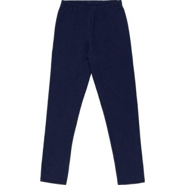 Imagem de Calça Infantil Unissex Kyly Malha Térmica 207891, 3, Azul marinho