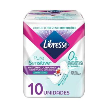 Imagem de Absorvente Noturno com Abas Libresse Pure Sensitive Ultrafino 10 unida
