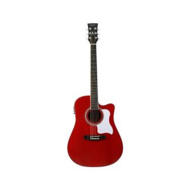 Imagem de Violão Folk Elétrico Vogga Vermelho Audience VCS260