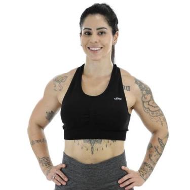 Imagem de Top Olympikus Knit Preto - Feminino, G, Preto