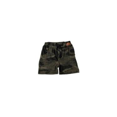 Imagem de Shorts Camuflado Infantil Com Elástico na Cintura Vanetex, 1 ano