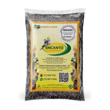 Imagem de Girassol Comum Encanto 8kg Ração Sementes Natural Passaros