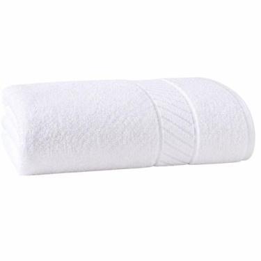 Imagem de Kit 4 Toalhas de Rosto Lufamar Premium 50x80 Branca Hotel Cor:Branca, 