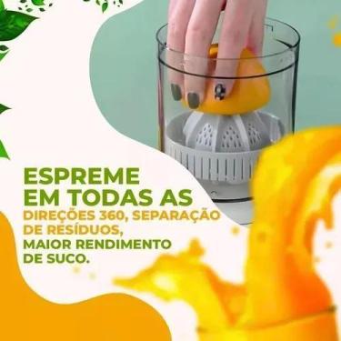 Imagem de Espremedor Elétrico Mini Automático para Laranja Branco 45W - Genér
