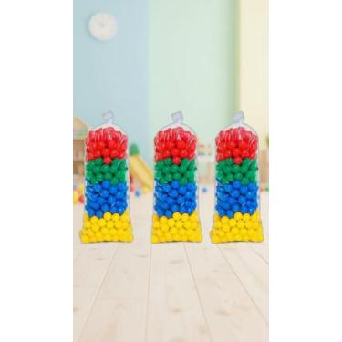 Imagem de Kit 100 Bolinhas Piscina 76mm Coloridas Resistentes - Congratulations 