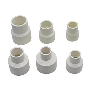 Imagem de 25 a 20 mm 40 a 32 mm 40/32 a 20/25 mm PVC conectores redutores retos Adaptador redutor de tubo de irrigação Conexões de tubo de água 1Pc, branco, 25 mm, 20 mm