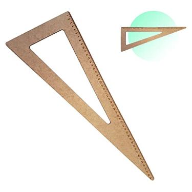Imagem de Régua Esquadro 50cm Modelagem Confecção 1197 50x18cm Mdf
