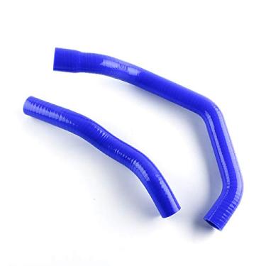 Imagem de LUXERAD Tubo de refrigeração de 3 camadas de 4,5 mm de desempenho de silicone para Yamaha YzfR1 Yzf R1 (azul)
