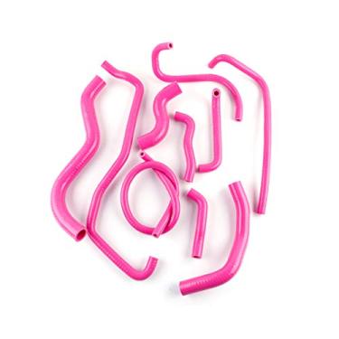 Imagem de LUXERAD Tubo de refrigeração de 3 camadas de 4,5 mm de desempenho de silicone para 2002-2007 2003 2004 2005 2006 Ho nda CB900F 919 (rosa)