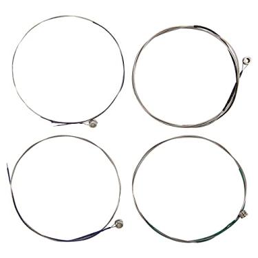 Imagem de 4 peças cordas de violino universal conjunto completo antiferrugem óleo níquel-cromo ferida para iniciantes jogadores avançados