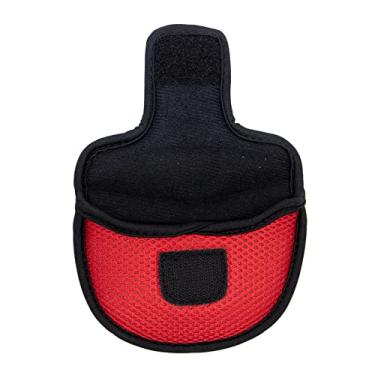 Imagem de YIJU Capa de cabeça de taco de golfe durável, capa de cabeça de malha de náilon fácil de utilizar, tacos de proteção leve para homens mulheres presentes de, VERMELHO