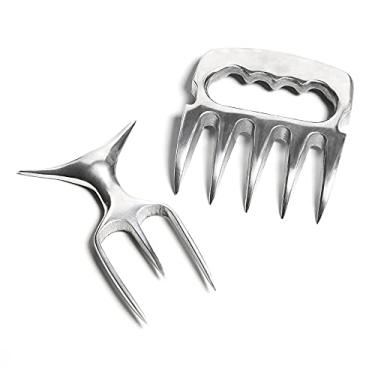 Imagem de Garra De Urso + Garfo Tridente Metal Alumínio Churrasco Top