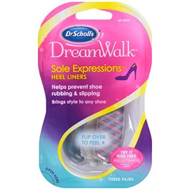 Imagem de Dr. Scholl's DreamWalk Sole Expressions Calcanhar, 3 pares