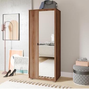 Imagem de Sapateira com 2 Portas e Espelho - Castanho