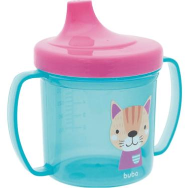 Imagem de Copo Infantil de Treinamento Gatinho 180ml Buba 12m+ 