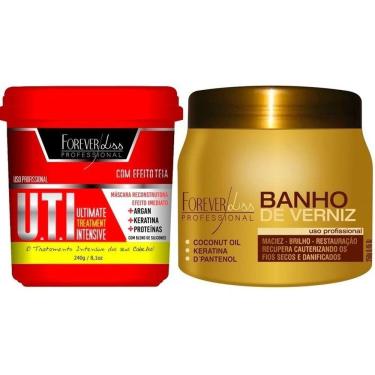 Imagem de Forever Liss Máscara Uti 240g + Banho De Verniz Brilho 250g