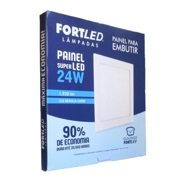 Imagem de Painel Led Embutir 24W Quadrado - Fortled