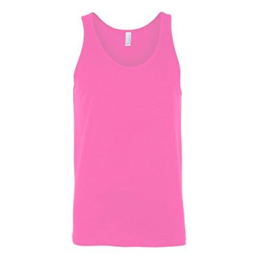 Imagem de Camiseta regata unissex Bella + Canvas, Neon Pink, Large