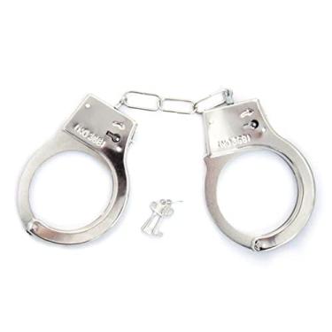 Imagem de Algemas Policial Brincadeira Aço Inox Invictus