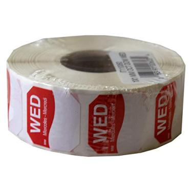 Imagem de Etiqueta removível DayMark Day of the Week 2,54 cm x 2,54 cm, WED (rolo de 1.000)