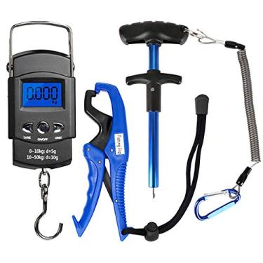 Imagem de Tingpai a de pe e portátil com espremedor de anzol e kit de combinação de pesca com gar de pe e