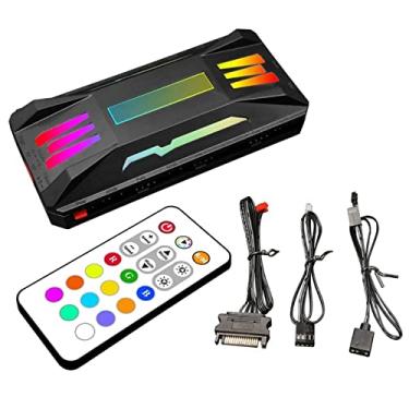 Imagem de BALAX Cooler Coolmoon ARGB controle remoto inteligente inteligente para PC capa sem fio
