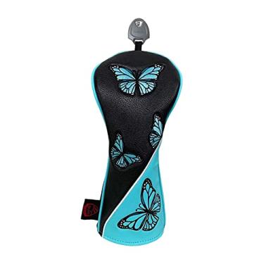 Imagem de Headcovers de madeira de golfe, manga protetora de anti Head Cover para acessórios esportivos transporte de, UT preto