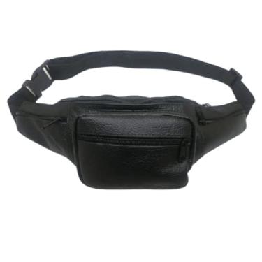 Imagem de Pochete 100% Couro Legitimo Vários Bolsos Excelente Design