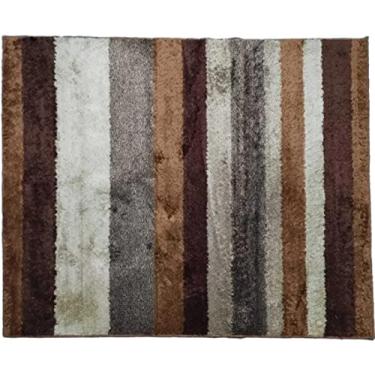 Imagem de Tapete Para Quarto,sala,escritório 1,50 X 2,00 Pelo Macio. Cor:Listrado Capuccino
