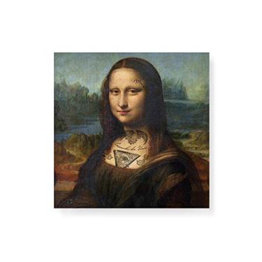 Imagem de Arte Maníacos Quadro Decorativo em Tela Canvas Mona Ink - 50x50cm