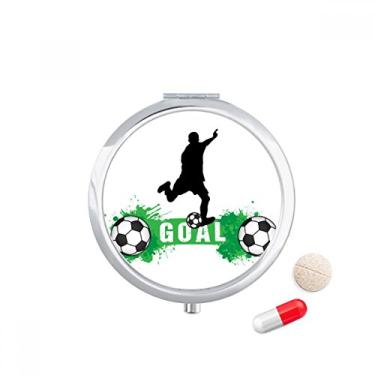 Imagem de Porta-comprimidos, porta-comprimidos, porta-comprimidos, bolso de futebol, futebol, penalty
