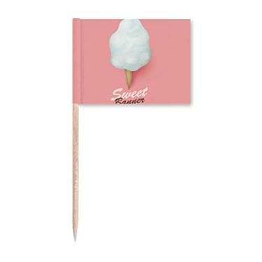 Imagem de Casquinha de sorvete, sorvete, picolé, bandeiras de palito, enfeite para decoração de festa