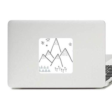 Imagem de Adesivo de vinil Paster Laptop com estampa de estrela de grama de montanha para decoração de PC