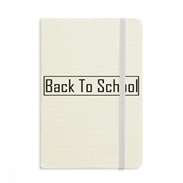 Imagem de Caderno de volta às aulas, capa dura de tecido, diário clássico