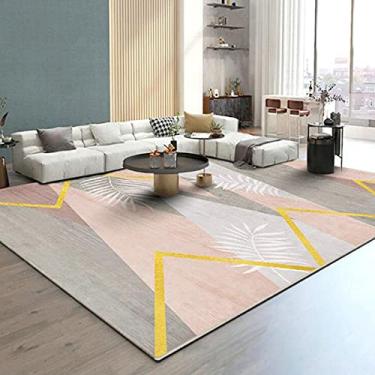 Imagem de jia cool Carpete, marroquino, boêmio, fácil limpeza, para quarto, cozinha, sala de estar, tapete de área que não cai, 59,9 x 89,9 cm Geometria-28