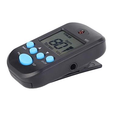 Imagem de Mini metrônomo digital multifuncional de plástico, metrônomo com clipe para piano e guitarra