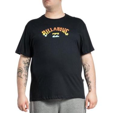 Imagem de Camiseta Billabong Arch Fill Plus Size Wt23 Masculina Preto
